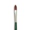 Silver Brush Ruby Satin Synthetic Brush - Cat's Tongue, Size 4, Long Handle